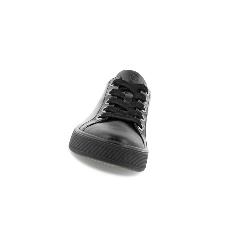 Women's Ecco Street Tray Lx Casual Shoes Black | USA 89WNB